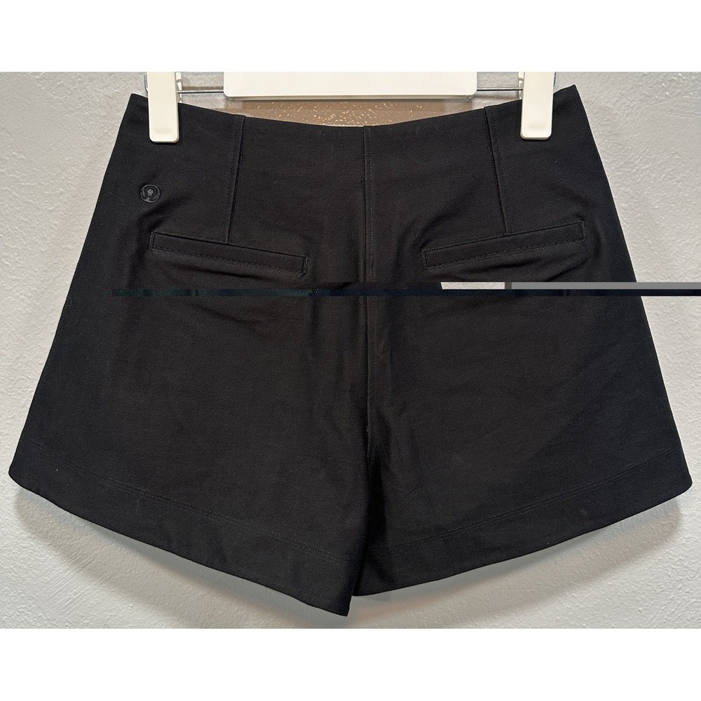 Lululemon Shorts Women's Size 6 Black Tailored Stretch Dressy Pockets Zip Cotton - Picture 2 of 9